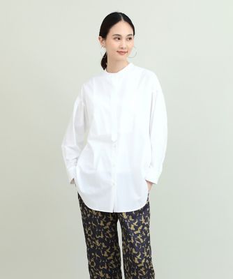 ＜7-IDconcept.(Women)＞《大きいサイズ》バンドカラーシャツ（７０３３１８２８０８）
