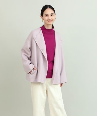 ノーカラーショートコート（7034111004） | 7-IDconcept