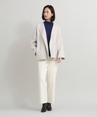 ノーカラーショートコート（7034111004） | 7-IDconcept