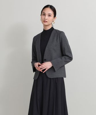 ノーカラージャケット（７０３４１４１０４６） | ファッション・服 ...