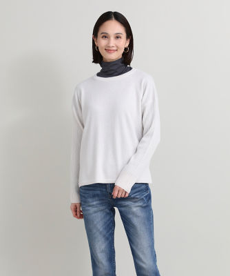 ＜7-IDconcept.(Women)＞ウールカシミヤクルーネックニット（７０３４１７０００３）