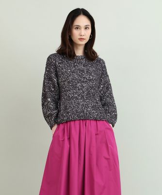 ＜7-IDconcept.(Women)＞ボリュームスリーブニット（７０３４１７０００９）