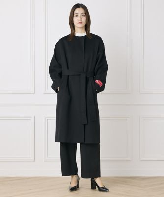 ＜7-IDconcept.(Women)＞《ＣＯＮＴＥＳＳＡ》カシミヤノーカラーコート《ＰＩＡＣＥＮＺＡ》（７０４０１１１０３３）