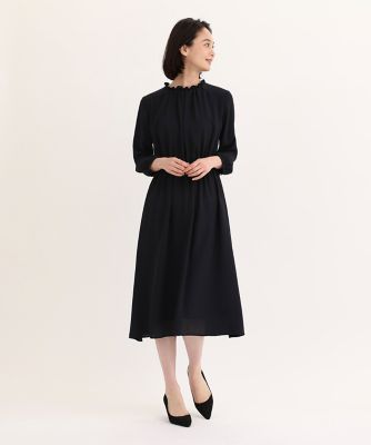 ＜7-IDconcept.(Women)＞《大きいサイズ》バックサテンギャザーワンピース（７０４１１２１８２２）