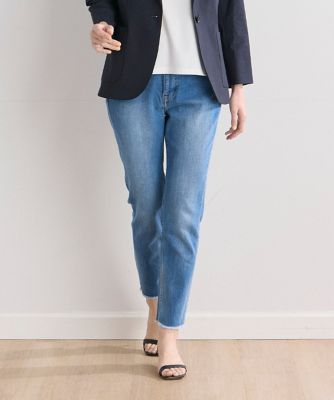 ＜7-IDconcept.(Women)＞Ｈ．ＳＡＬＴ　Ｅａｓｙ　ミッドライズテーパードイージーデニム《Ｈｅａｌｔｈｙ　ＤＥＮＩＭ》　（７０４１１６１００３）