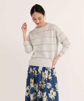 ＜7-IDconcept.(Women)＞ボートネックニット（７０４１１７０００４）