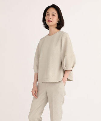 ＜7-IDconcept.(Women)＞フクレジャカードバルーンスリーブブラウス（７０４１１８２０２７）