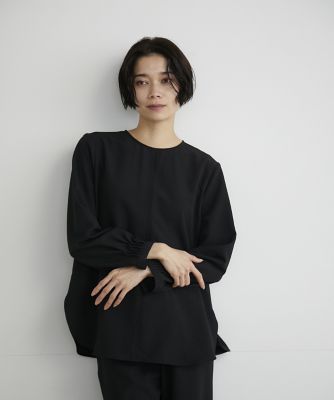 《大きいサイズ》袖口タックブラウス（７０４１１８２８２０）