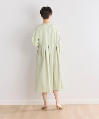 《大きいサイズ》コットンライクウエスト切替ワンピース（７０４２１２１８１６）