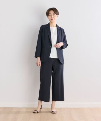 《大きいサイズ》リネン混テーラードジャケット（７０４２１４１８２９）