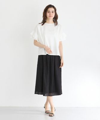 《大きいサイズ》レースタックスカート（７０４２１５２８７２）