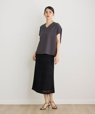 Ｖネックサマーニット（７０４２１７００２３）