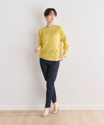 《大きいサイズ》透かし柄ニット（７０４２１７０８１１）