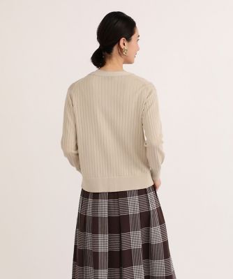 《大きいサイズ》ワイドリブＶネックカーディガン（７０４２１７８８１２）