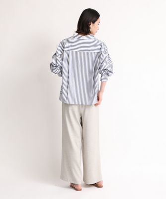 クロップドストライプシャツ（７０４２１８１０６５）