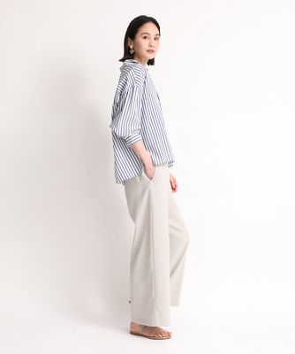 クロップドストライプシャツ（７０４２１８１０６５）