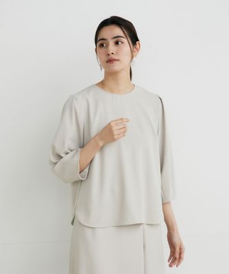 ＜7-IDconcept.(Women)＞タックスリーブブラウス（７０４２１８２０４６）