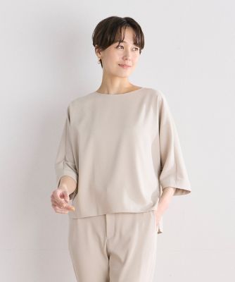 ＜7-IDconcept.(Women)＞ダブルサテンドルマンブラウス（７０４２１８２０５３）