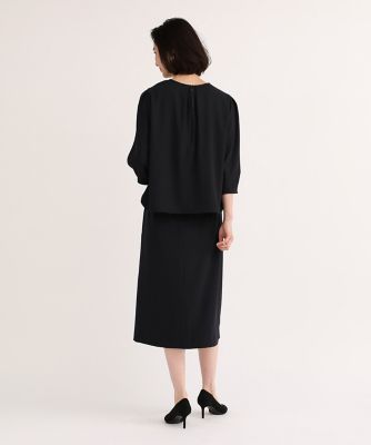 《大きいサイズ》タックスリーブブラウス（７０４２１８２８４６）