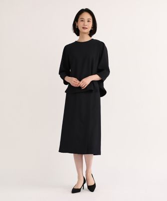 《大きいサイズ》タックスリーブブラウス（７０４２１８２８４６）