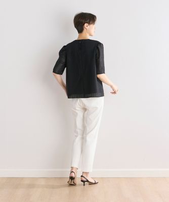 《大きいサイズ》ラッセルレースブラウス（７０４２１８２８５６）