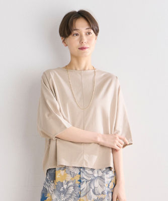 ＜7-IDconcept.(Women)＞バックタックドルマンカットソー（７０４２１９０００５）