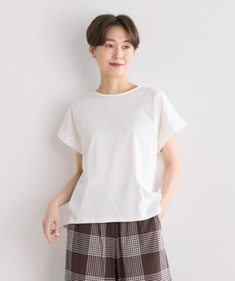 ＜7-IDconcept.(Women)＞スーピマコットン袖ロールアップカットソー（７０４２１９０００７）