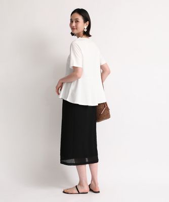 ペプラムカットソー《ＳＵＰＥＲ　ＣＯＯＬ　ＴＯＵＣＨ　ＣＯＴＴＯＮ》（７０４２１９００１３）