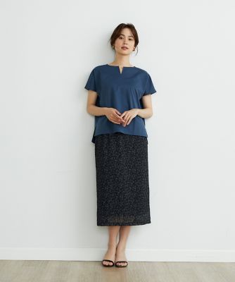 キーネックカットソー（７０４２１９００２１）