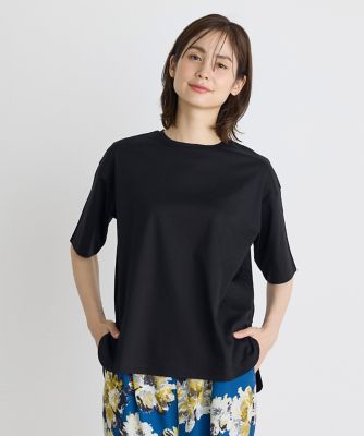 ラウンドヘムＴシャツ《ＳＵＰＥＲ　ＣＯＯＬ　ＴＯＵＣＨ　ＣＯＴＴＯＮ》（７０４２１９００２６）