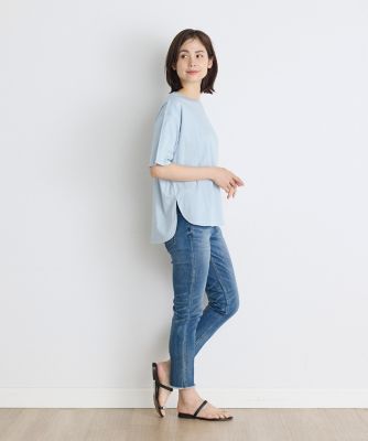 ラウンドヘムＴシャツ《ＳＵＰＥＲ　ＣＯＯＬ　ＴＯＵＣＨ　ＣＯＴＴＯＮ》（７０４２１９００２６）