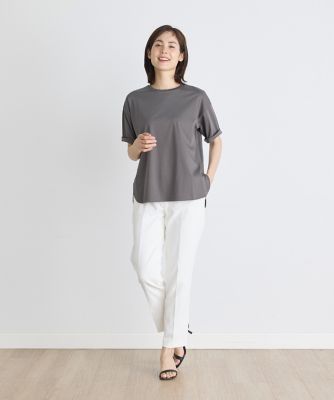 ラウンドヘムＴシャツ《ＳＵＰＥＲ　ＣＯＯＬ　ＴＯＵＣＨ　ＣＯＴＴＯＮ》（７０４２１９００２６）