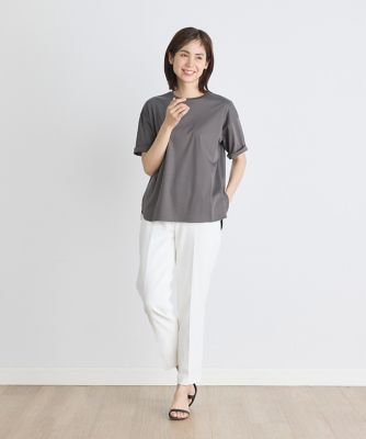 ラウンドヘムＴシャツ《ＳＵＰＥＲ　ＣＯＯＬ　ＴＯＵＣＨ　ＣＯＴＴＯＮ》（７０４２１９００２６）