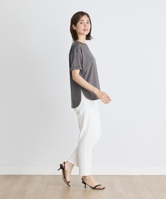 ラウンドヘムＴシャツ《ＳＵＰＥＲ　ＣＯＯＬ　ＴＯＵＣＨ　ＣＯＴＴＯＮ》（７０４２１９００２６）