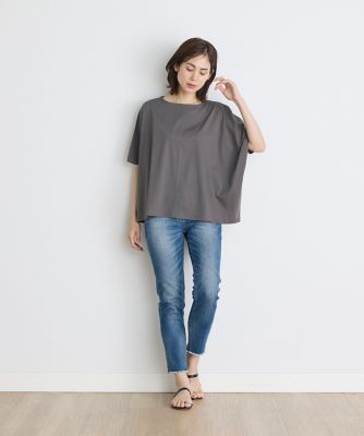 ビッグシルエットカットソー《ＳＵＰＥＲ　ＣＯＯＬ　ＴＯＵＣＨ　ＣＯＴＴＯＮ》　（７０４２１９００２７）