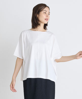 ＜7-IDconcept.(Women)＞ビッグシルエットカットソー《ＳＵＰＥＲ　ＣＯＯＬ　ＴＯＵＣＨ　ＣＯＴＴＯＮ》　（７０４２１９００２７）