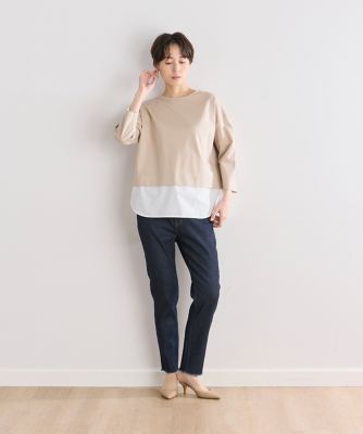 《大きいサイズ》ドッキングカットソー（７０４２１９０８０６）