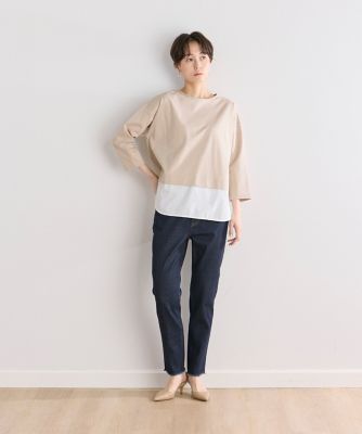 《大きいサイズ》ドッキングカットソー（７０４２１９０８０６）