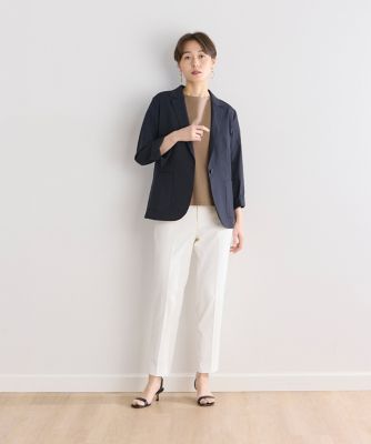 《大きいサイズ》スーピマコットン袖ロールアップカットソー（７０４２１９０８０７）
