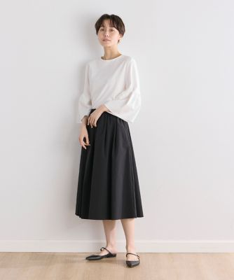《大きいサイズ》スーピマコットンギャザースリーブカットソー（７０４２１９０８０８）