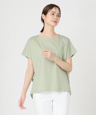 《大きいサイズ》サイドタックドッキングカットソー《ＳＵＰＥＲ　ＣＯＯＬ　ＴＯＵＣＨ　ＣＯＴＴＯＮ》（７０４２１９０８１２）
