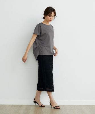 《大きいサイズ》サイドタックドッキングカットソー《ＳＵＰＥＲ　ＣＯＯＬ　ＴＯＵＣＨ　ＣＯＴＴＯＮ》（７０４２１９０８１２）