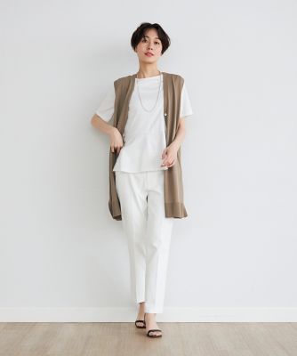 《大きいサイズ》ペプラムカットソー《ＳＵＰＥＲ　ＣＯＯＬ　ＴＯＵＣＨ　ＣＯＴＴＯＮ》（７０４２１９０８１３）