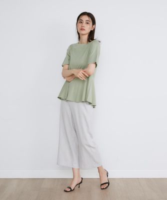《大きいサイズ》ペプラムカットソー《ＳＵＰＥＲ　ＣＯＯＬ　ＴＯＵＣＨ　ＣＯＴＴＯＮ》（７０４２１９０８１３）