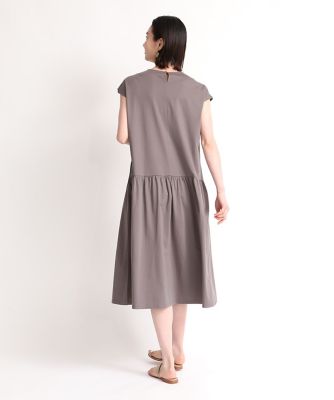 《大きいサイズ》ギャザーワンピース《ＳＵＰＥＲ　ＣＯＯＬ　ＴＯＵＣＨ　ＣＯＴＴＯＮ》（７０４２１９２８１４）