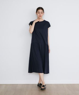 《大きいサイズ》ギャザーワンピース《ＳＵＰＥＲ　ＣＯＯＬ　ＴＯＵＣＨ　ＣＯＴＴＯＮ》（７０４２１９２８１４）