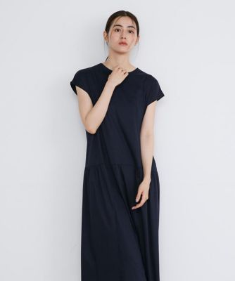 《大きいサイズ》ギャザーワンピース《ＳＵＰＥＲ　ＣＯＯＬ　ＴＯＵＣＨ　ＣＯＴＴＯＮ》（７０４２１９２８１４）