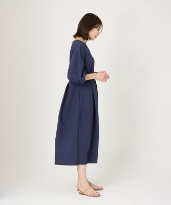 《大きいサイズ》Ｖネックコクーンワンピース（７０４３１２１８１６）