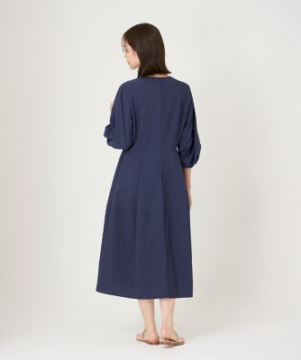 《大きいサイズ》Ｖネックコクーンワンピース（７０４３１２１８１６）