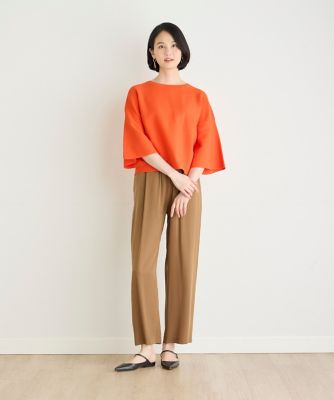 《大きいサイズ》ドロストストレートパンツ（７０４３１６１８２８）